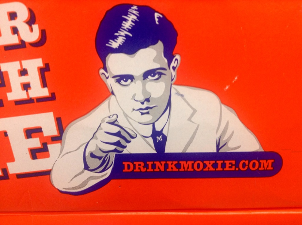 Ein Plakat mit einem Gemälde einer Person und einem darauf geschriebenen Text.