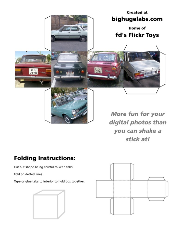 Eine Straße mit Fahrzeugen und Text auf einem Präsentationsschirm.