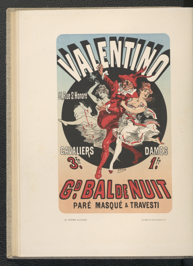 Ein Buch mit einem Valentins-Tag-Plakat auf dem Cover, das einen Mann in einem roten Anzug und einem weißen Hemd und eine Frau in einer Schürze und einem pinkfarbenen Kleid zeigt, die beide lächeln, mit 'Valentins-Tag' in fetter schwarzer Schrift auf einem hellrosa Hintergrund.