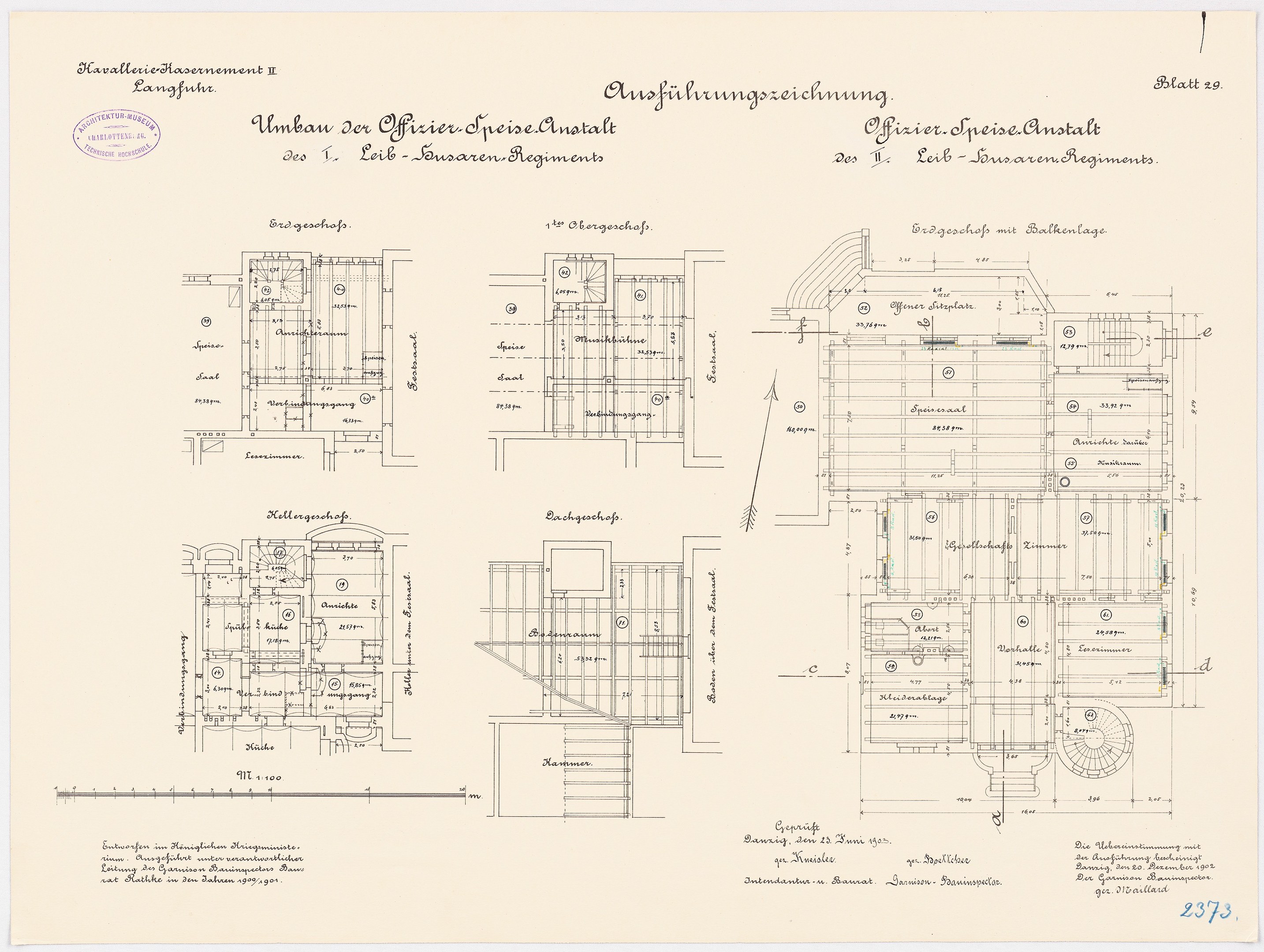 Schwarz-weißer architektonischer Grundriss des ehemaligen Kanzleramts, zeigt detaillierte Layout und Text.
